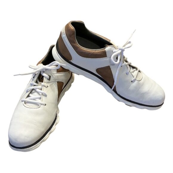 FootJoy Mens Pro SL Golf Shoes Size 9M 53219 Waterproof White Leather Cleats - Picture 1 of 8